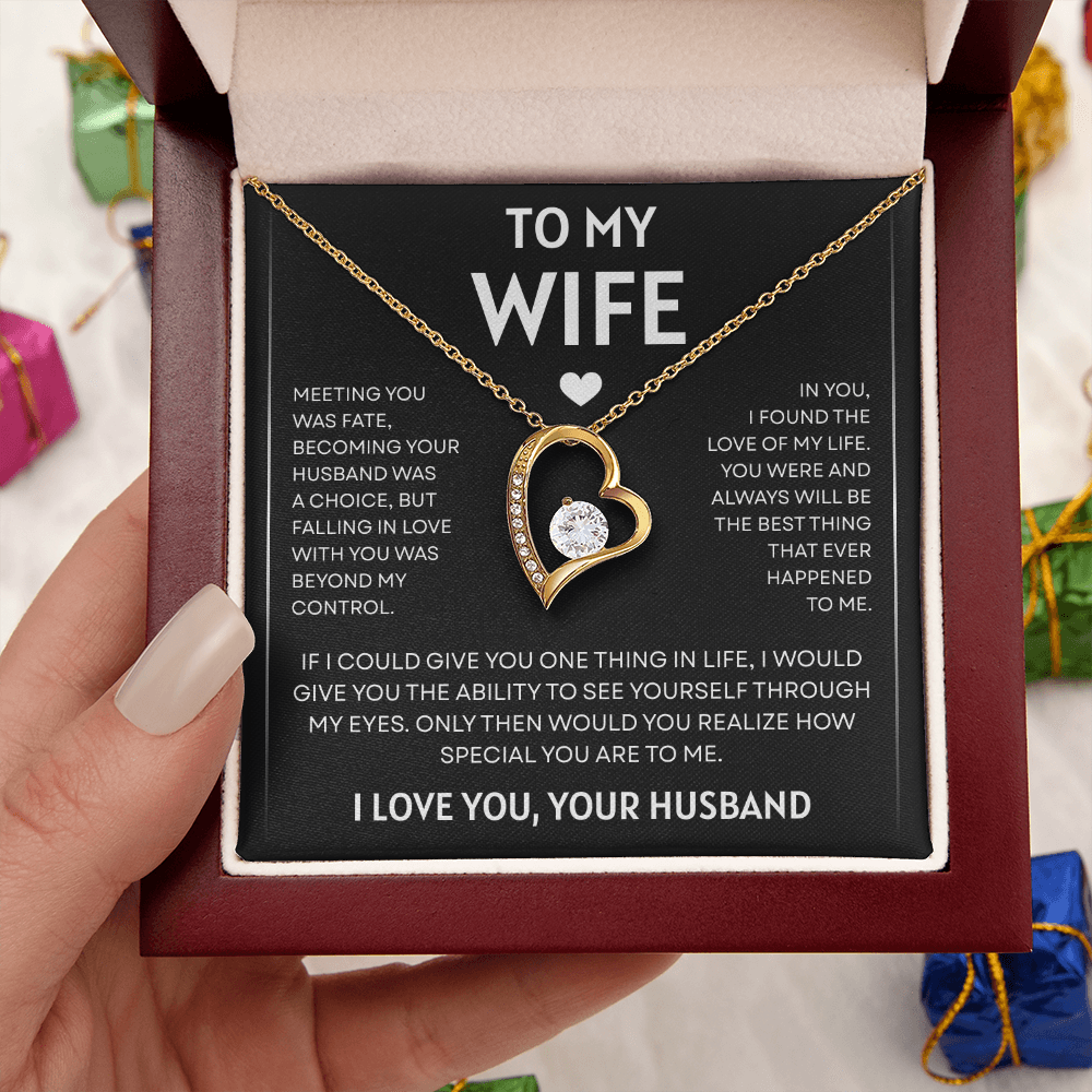 To My Wife | Love of My Life | Forever Love Necklace