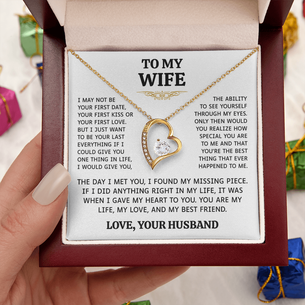 To My Wife | My Missing Piece | Forever Love Necklace