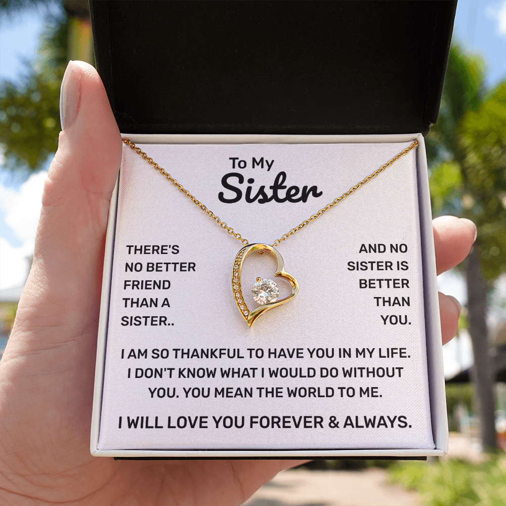 To My Sister | So Thankful | Forever Love Necklace