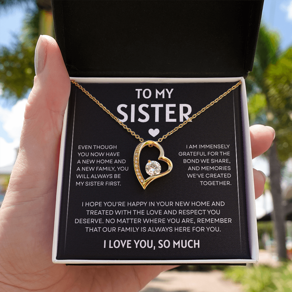 To My Sister | So Much Love | Forever Love Necklace