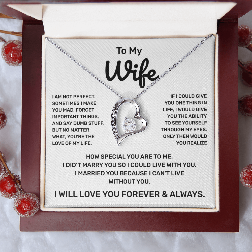 To My Wife | Forever and Always | Forever Love Necklace