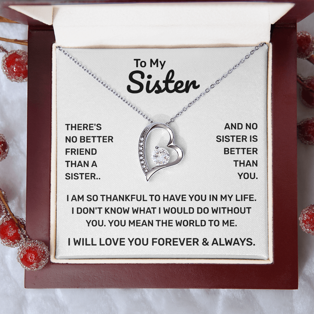 To My Sister | So Thankful | Forever Love Necklace