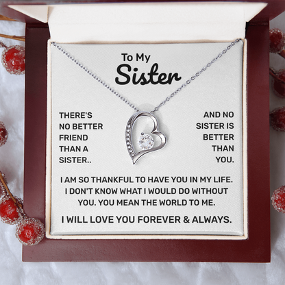 To My Sister | So Thankful | Forever Love Necklace
