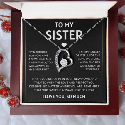 To My Sister | So Much Love | Forever Love Necklace