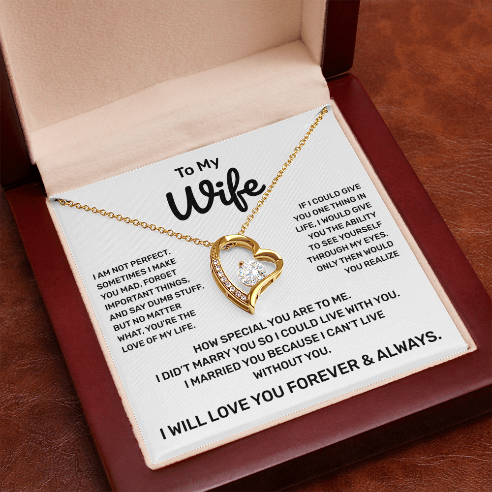 To My Wife | Forever and Always | Forever Love Necklace