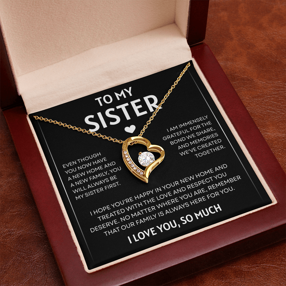 To My Sister | So Much Love | Forever Love Necklace