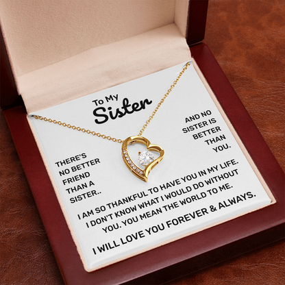 To My Sister | So Thankful | Forever Love Necklace