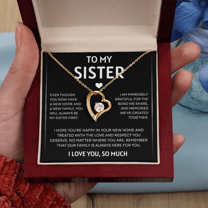 To My Sister | So Much Love | Forever Love Necklace