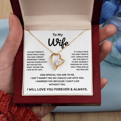 To My Wife | Forever and Always | Forever Love Necklace