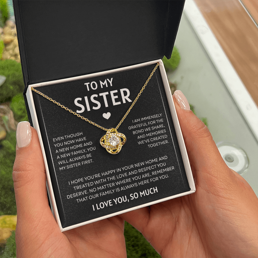 To My Sister | So Much Love | Love Knot Necklace