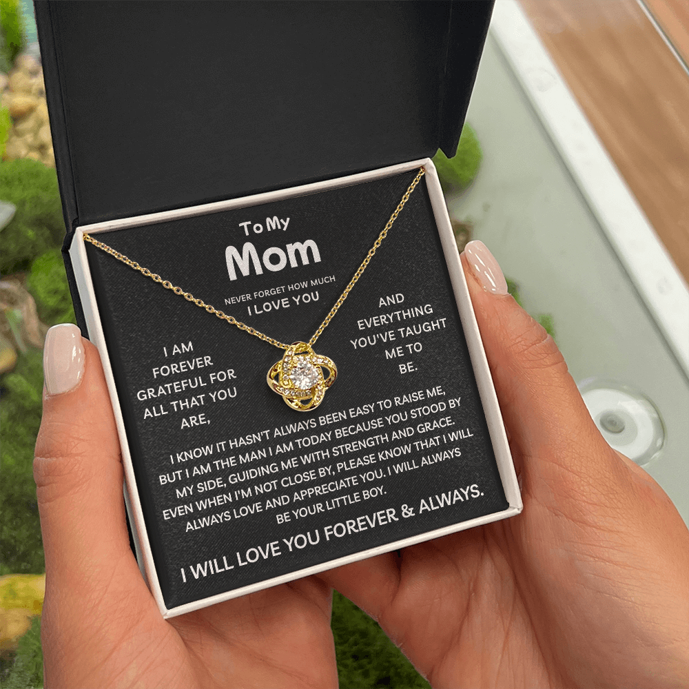 To My Mom | Strength And Grace | Love Knot Necklace