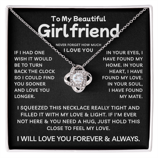 To My Girlfriend | With All My Love | Love Knot Necklace