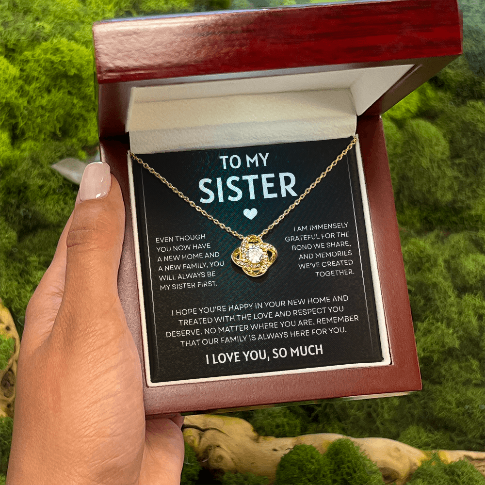 To My Sister | So Much Love | Love Knot Necklace