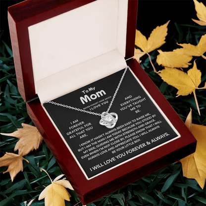 To My Mom | Strength And Grace | Love Knot Necklace