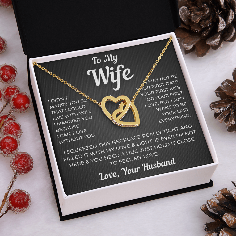 To My Wife | Forever My Everything | Interlocking Hearts Necklace