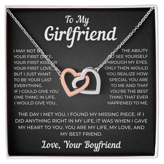 To My Girlfriend | You Are Special | Interlocking Hearts Necklace