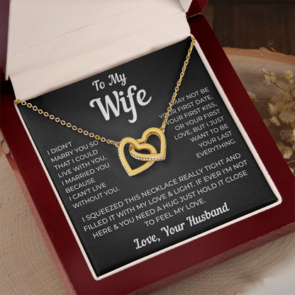 To My Wife | Forever My Everything | Interlocking Hearts Necklace