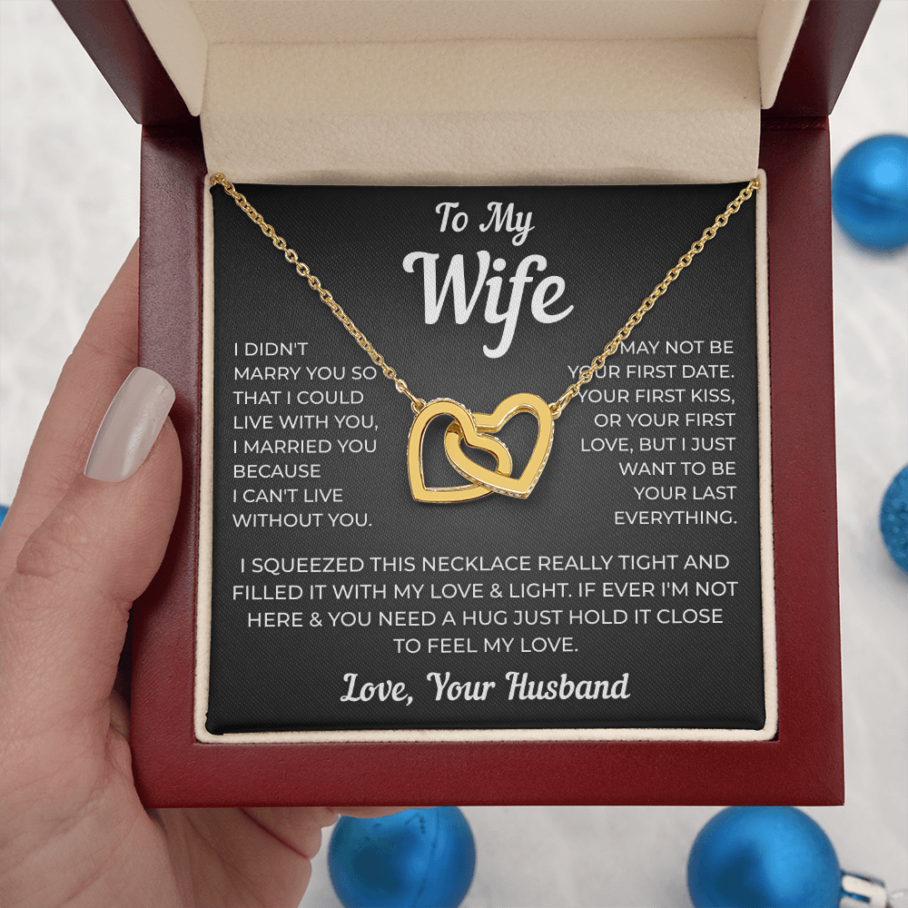 To My Wife | Forever My Everything | Interlocking Hearts Necklace