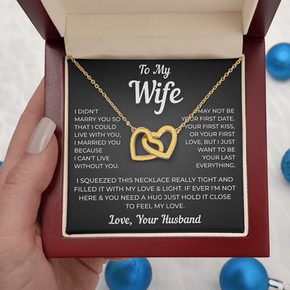 To My Wife | Forever My Everything | Interlocking Hearts Necklace