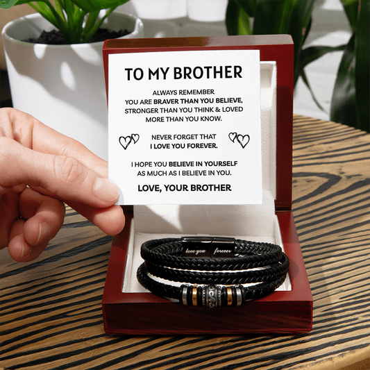 To My Brother | Loved More Than You Know | Love You Forever Bracelet