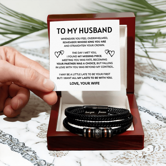To My Husband | My Missing Piece Forever | Love You Forever Bracelet