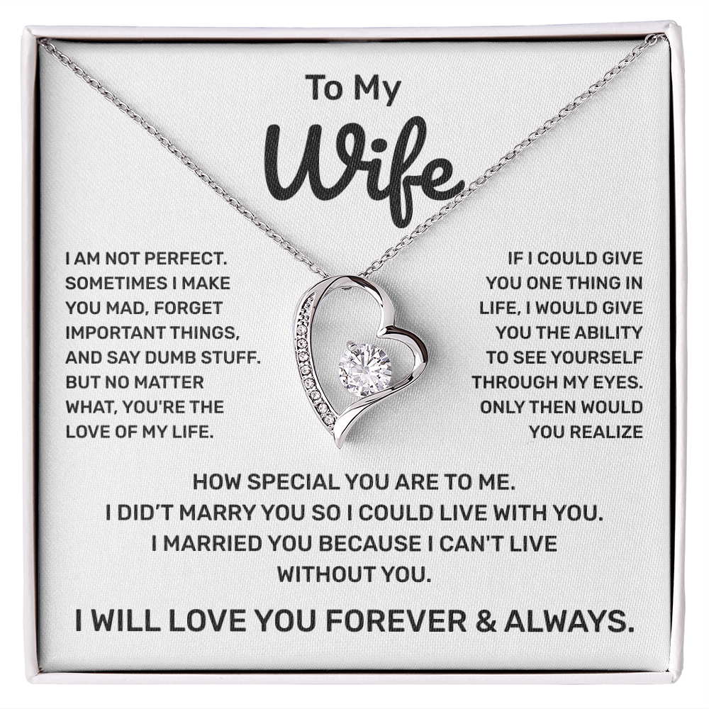 To My Wife | Forever and Always | Forever Love Necklace