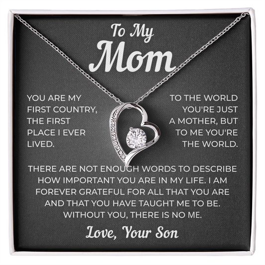 To My Mom | My Guiding Light | Forever Love Necklace