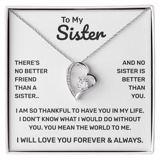 To My Sister | So Thankful | Forever Love Necklace