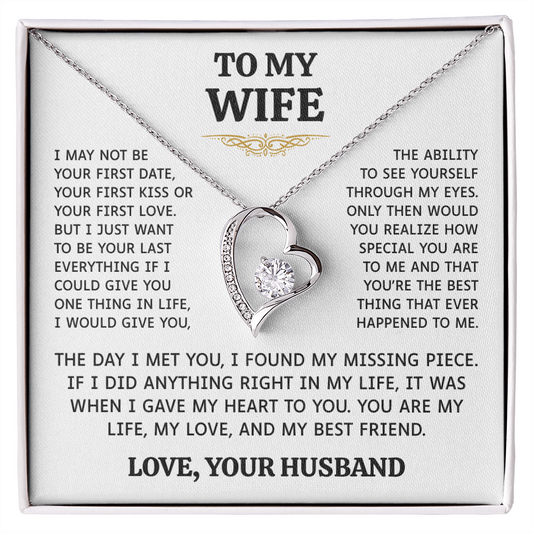 To My Wife | My Missing Piece | Forever Love Necklace