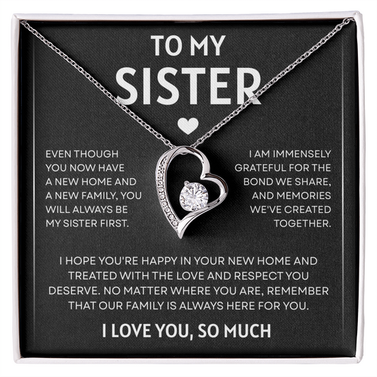 To My Sister | So Much Love | Forever Love Necklace