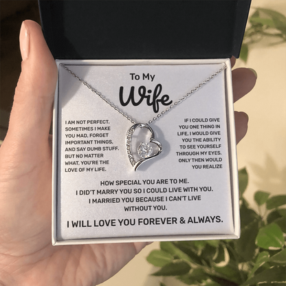 To My Wife | Forever and Always | Forever Love Necklace