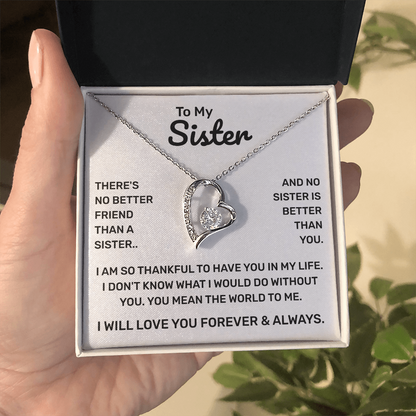 To My Sister | So Thankful | Forever Love Necklace