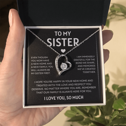 To My Sister | So Much Love | Forever Love Necklace
