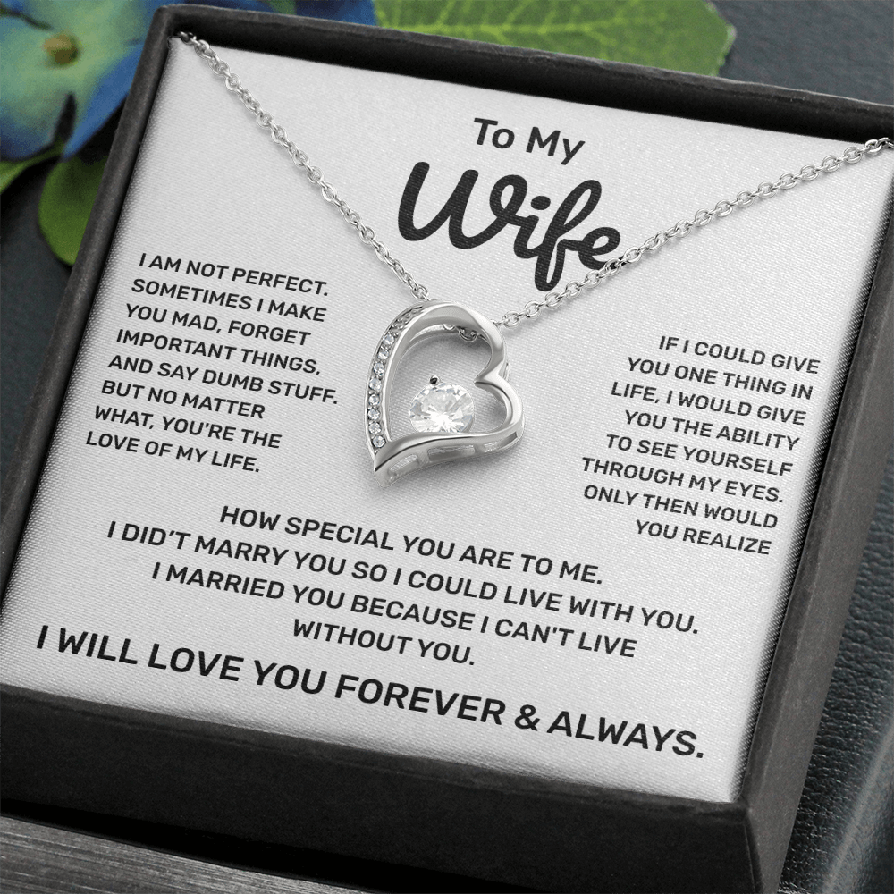 To My Wife | Forever and Always | Forever Love Necklace