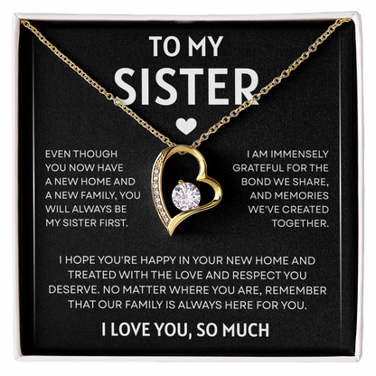 To My Sister | So Much Love | Forever Love Necklace
