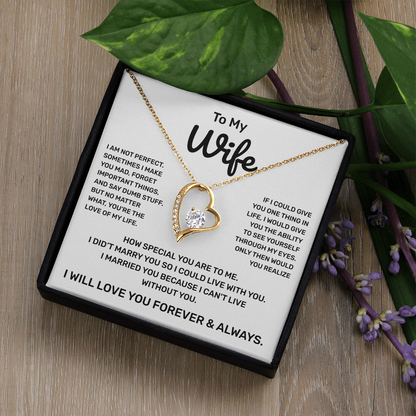 To My Wife | Forever and Always | Forever Love Necklace