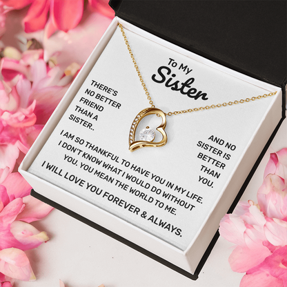 To My Sister | So Thankful | Forever Love Necklace